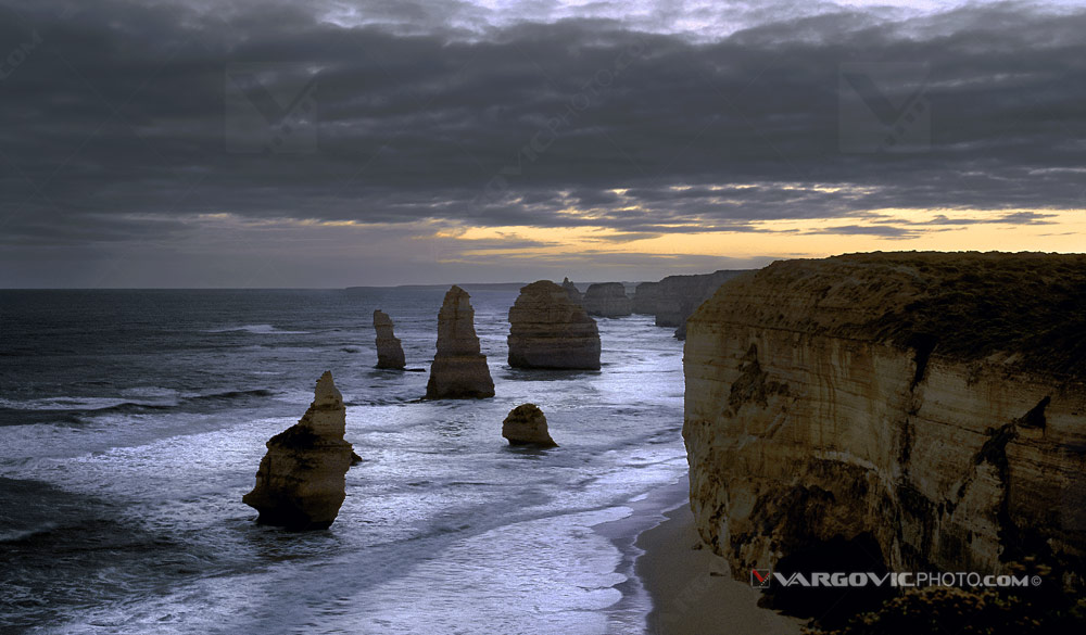 Magnificent sunset above Twelve Apostles Marine NP , Great Ocean Road in Australian state Victoria by fine art photographer Boris Vargovic