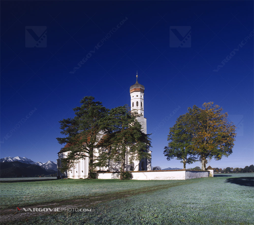 Saint Coloman Pilgrimage church near to German city Füssen art photographer Boris Vargovic