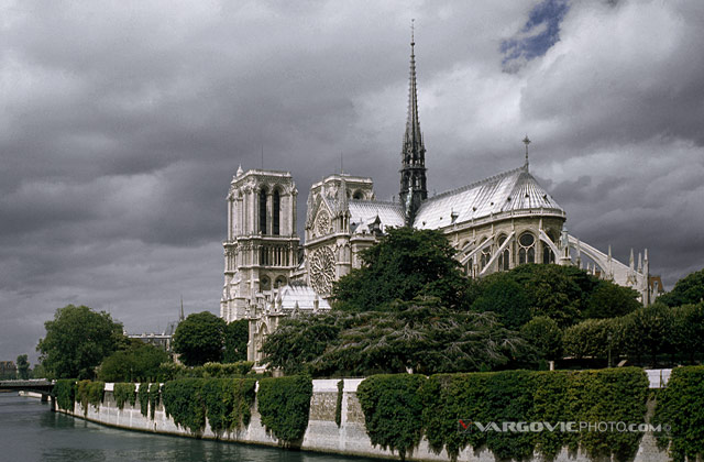 Paris in the middle of summer many years ago