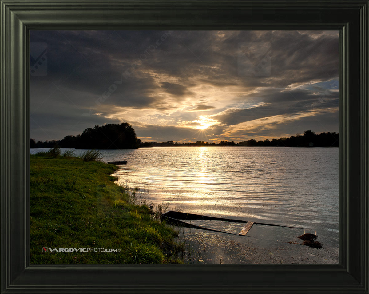 Late afternoon silence on the lake Soderica in the middle of Podravina district by fine art photographer Boris Vargovic