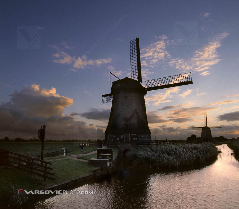 Sunset near to Schermehorn in the south Holland by art photographer Boris Vargovic